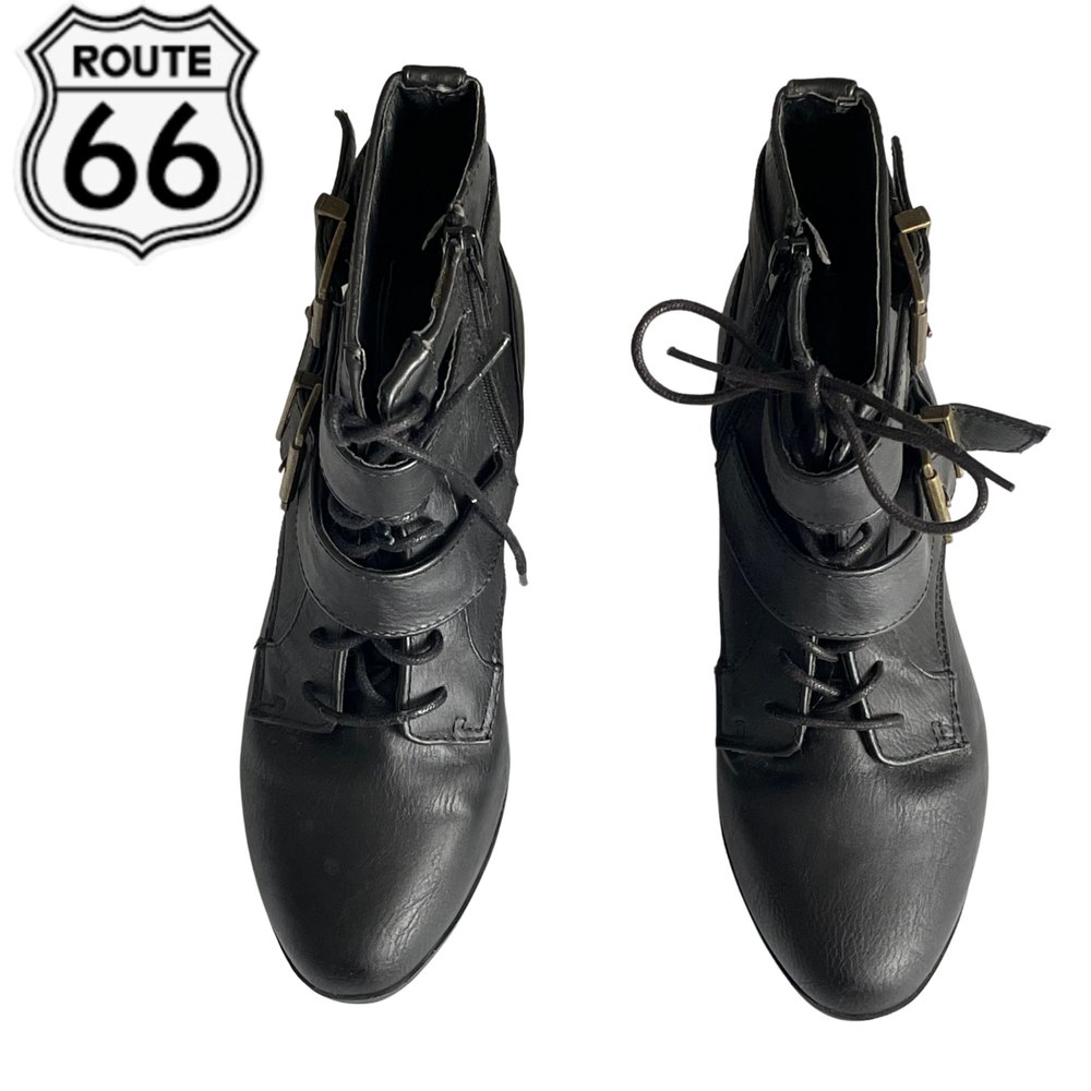 Route 66 Women's Black Ankle Boots SZ 7